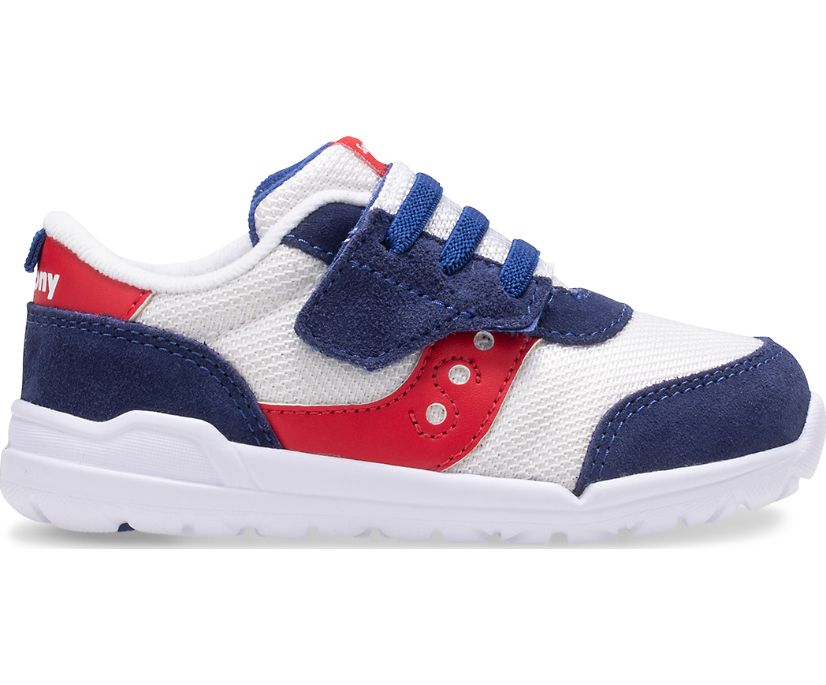Tenis Saucony Jazz Riff Niños Rojos Blancos Azules | México 743GSOL